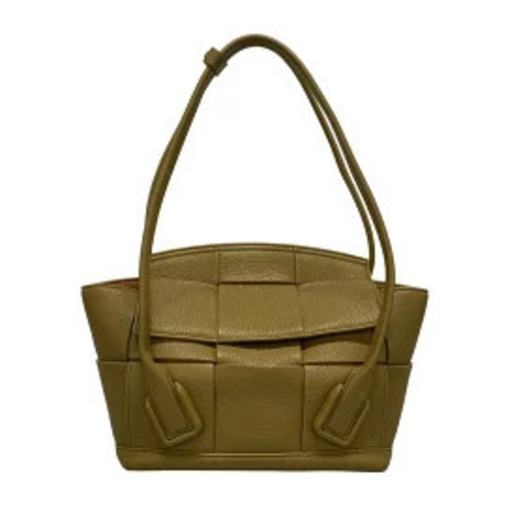 BOTTEGA VENETA The Arco Shoulder Bag Khaki Green Leather